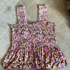 Anthropology Floral tank